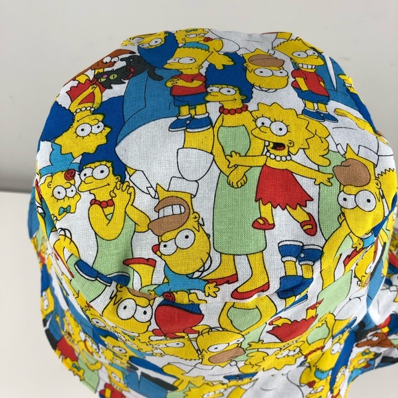 Simpson’s TV Cartoon Denim Reversible Bucket Hat - Picture 3 of 11